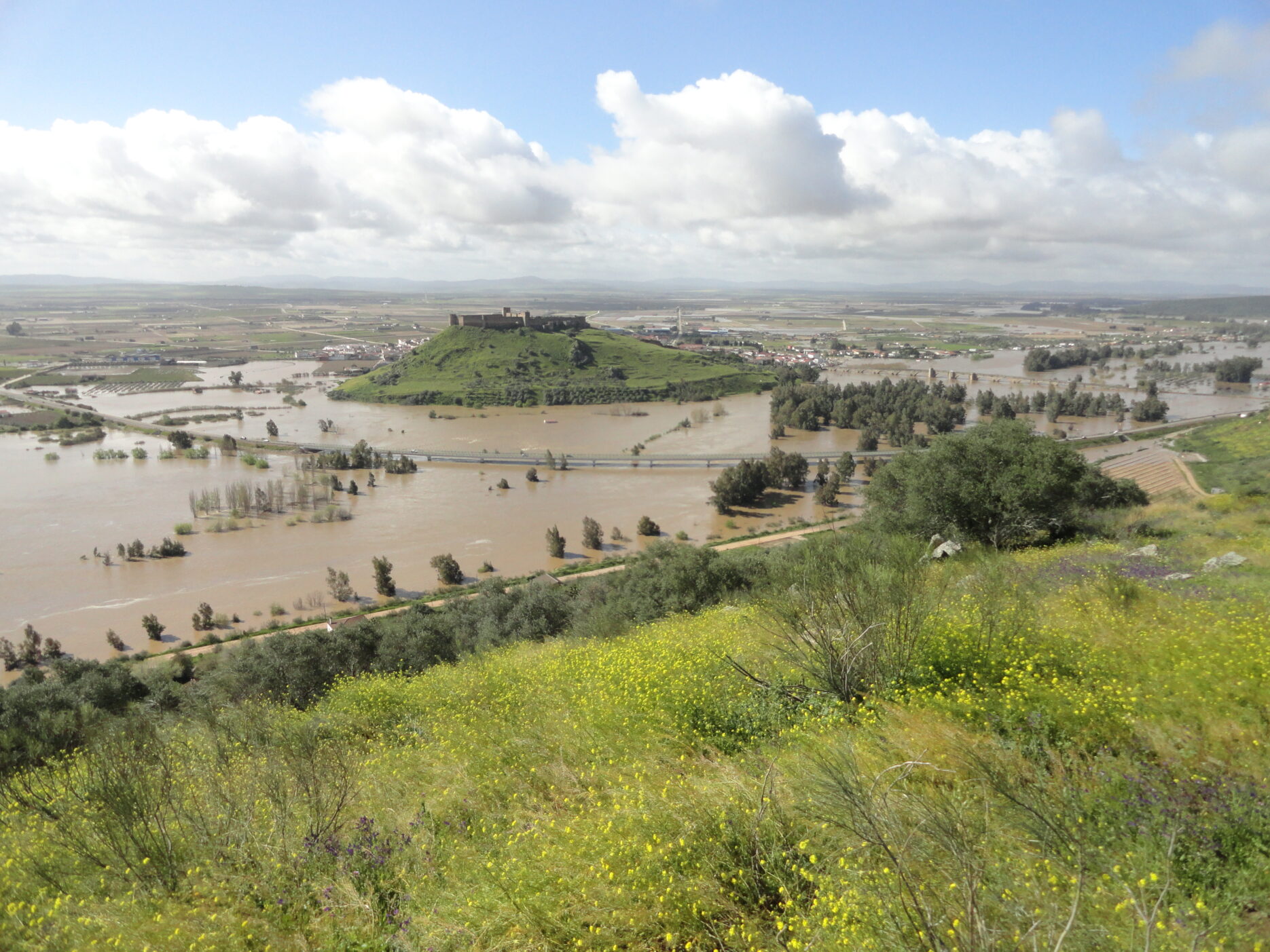 Vista de Medellín inundado en 2012