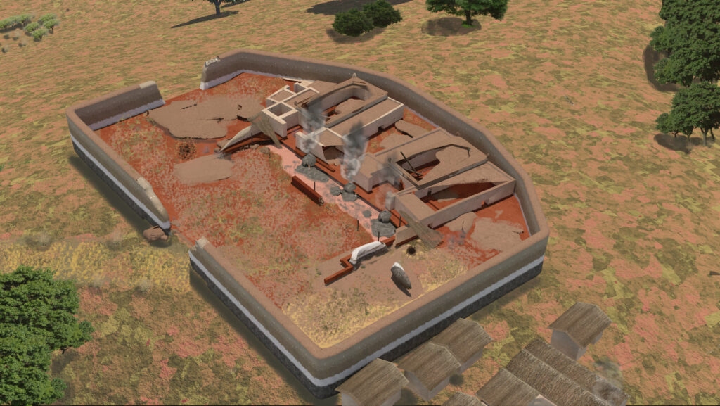 Carambolo en estado de ruina en el siglo VI a.C.